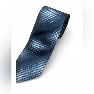 Calvin Klein Men’s Silk Tie – Black & Gray – 100% Silk